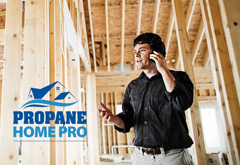A builder in the Propane HomePro Program